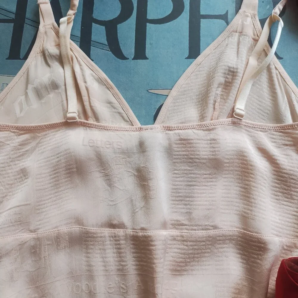 John Galliano Lingerie newspaper print vintage style silk slip dress - Picture 10 of 16